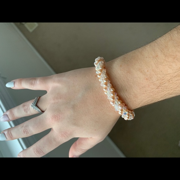 Handmade Swarovski crystal bracelet - Picture 4 of 7